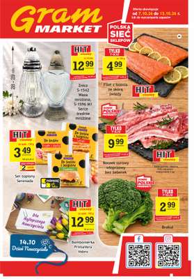 Gram Market - gazetka promocyjna Gazetka od środy 07.10 do wtorku 13.10