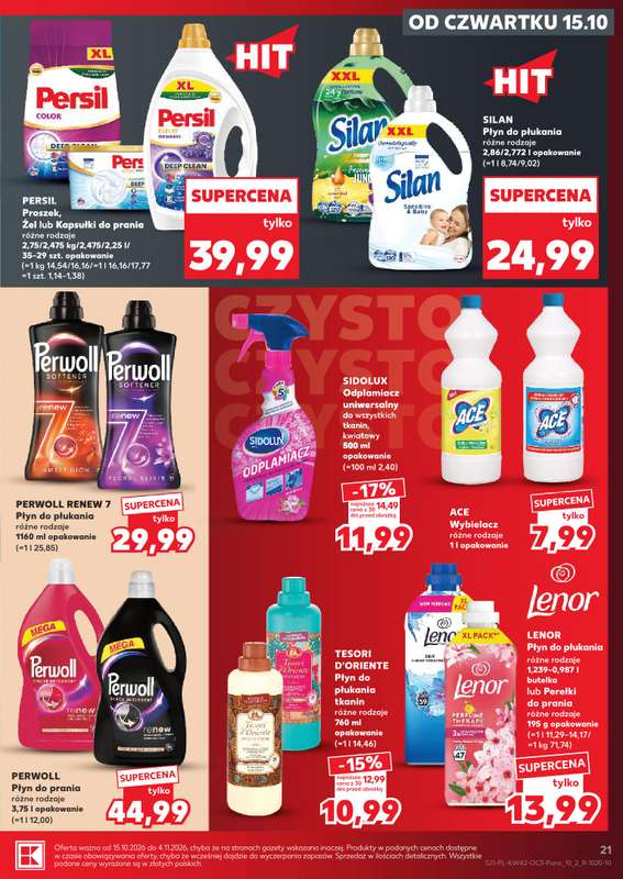 Kaufland - gazetka promocyjna Oferta Kaufland - drogeria od czwartku 15.10 do środy 04.11 - strona 21
