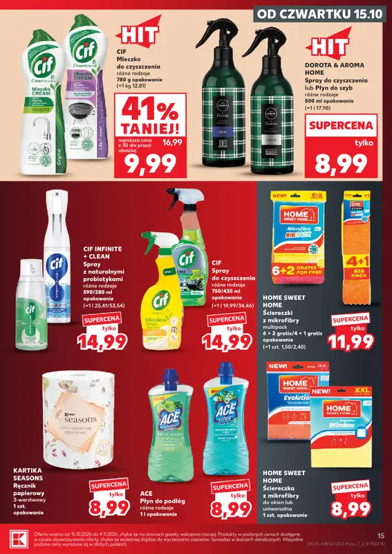Kaufland - gazetka promocyjna Oferta Kaufland - drogeria od czwartku 15.10 do środy 04.11 - strona 15