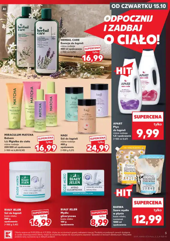 Kaufland - gazetka promocyjna Oferta Kaufland - drogeria od czwartku 15.10 do środy 04.11 - strona 5