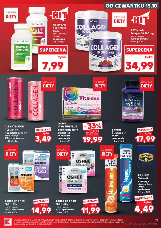 Kaufland - gazetka promocyjna Oferta Kaufland - drogeria od czwartku 15.10 do środy 04.11 - strona 13