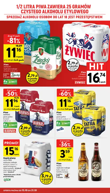 Intermarche - gazetka promocyjna Gazetka od czwartku 15.10 do środy 21.10 - strona 32