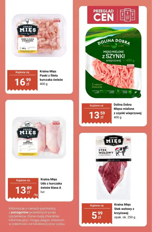 Biedronka - gazetka promocyjna Mięso - przegląd cen   - strona 3