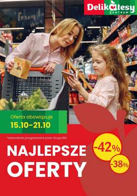 Delikatesy Centrum - gazetka promocyjna Najlepsze promocje do -42% od czwartku 15.10 do środy 21.10