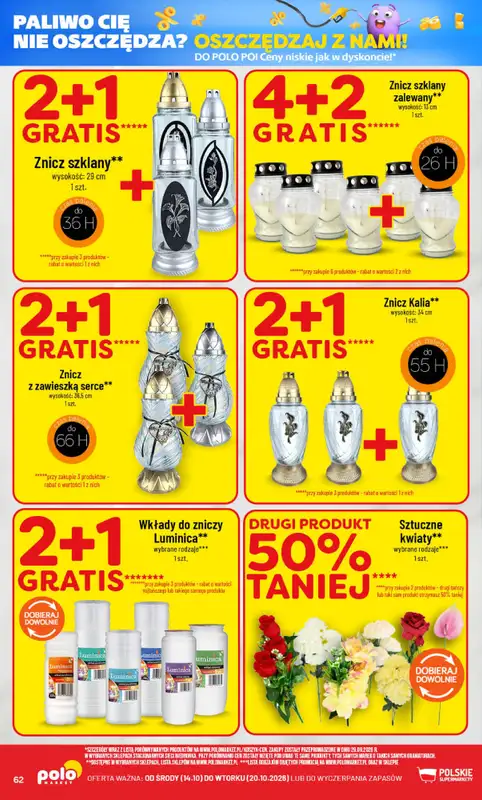 POLOmarket - gazetka promocyjna Gazetka od środy 14.10 do wtorku 20.10 - strona 62