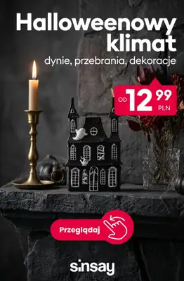 Sinsay - gazetka promocyjna Halloweenowy klimat - od 12,99 PLN od wtorku 13.10 do poniedziałku 19.10
