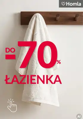 Homla - gazetka promocyjna Do -70% produkty do łazienki od środy 14.10 