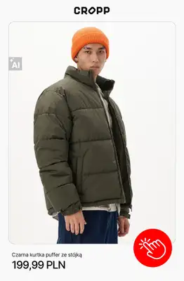 Cropp - gazetka promocyjna Kurtki puffer męskie od środy 14.10  - strona 4