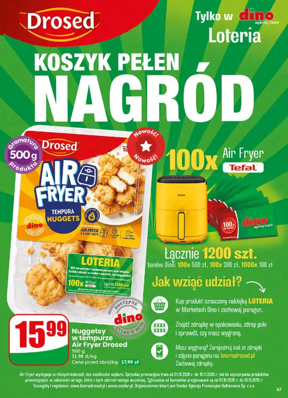 Dino - gazetka promocyjna Gazetka 42 / 2026 od środy 14.10 do wtorku 20.10 - strona 47