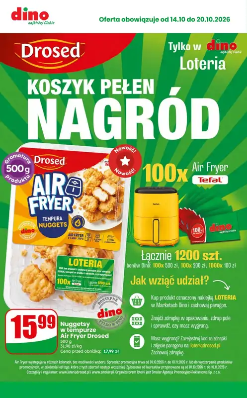 Dino - gazetka promocyjna MEGA promocje! od środy 14.10 do wtorku 20.10 - strona 10