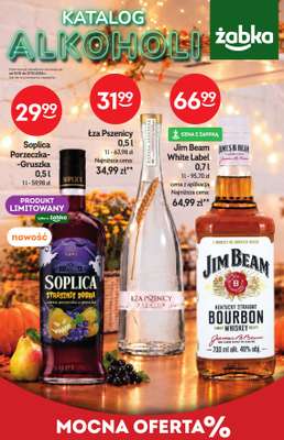 Żabka - gazetka promocyjna Katalog alkoholi od środy 14.10 do wtorku 27.10
