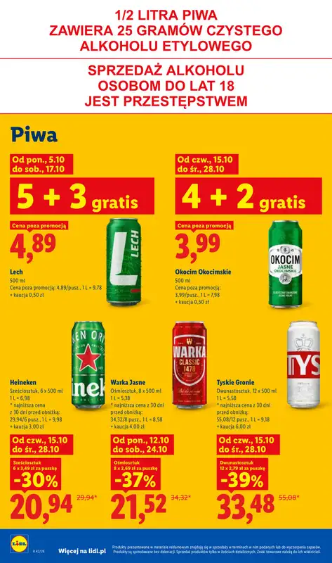 Lidl - gazetka promocyjna Oferta od czwartku od czwartku 15.10 do soboty 17.10 - strona 98