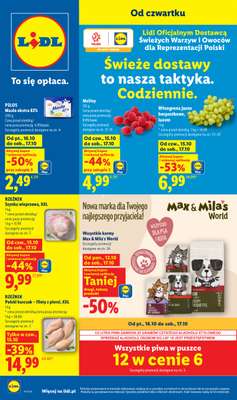 Lidl - gazetka promocyjna Oferta od czwartku od czwartku 15.10 do soboty 17.10