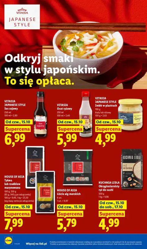 Lidl - gazetka promocyjna Oferta od czwartku od czwartku 15.10 do soboty 17.10 - strona 52