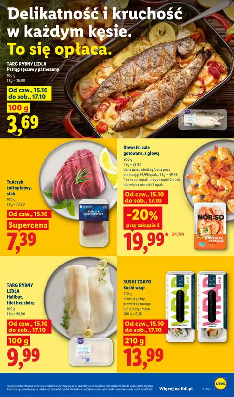 Lidl - gazetka promocyjna Oferta od czwartku od czwartku 15.10 do soboty 17.10 - strona 75