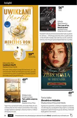Empik - gazetka promocyjna Tom kultury: książki od środy 14.10 do wtorku 27.10 - strona 26
