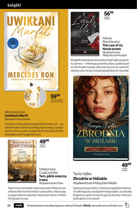 Empik - gazetka promocyjna Tom kultury: książki od środy 14.10 do wtorku 27.10 - strona 26