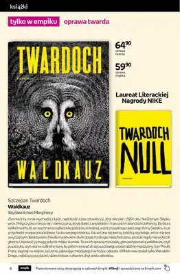 Empik - gazetka promocyjna Tom kultury: książki od środy 14.10 do wtorku 27.10 - strona 6