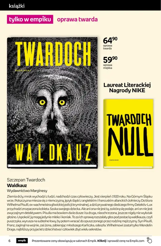 Empik - gazetka promocyjna Tom kultury: książki od środy 14.10 do wtorku 27.10 - strona 6