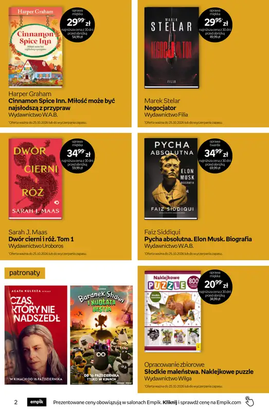 Empik - gazetka promocyjna Tom kultury: książki od środy 14.10 do wtorku 27.10 - strona 2