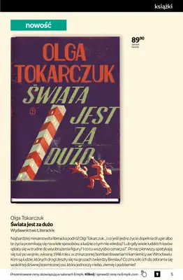 Empik - gazetka promocyjna Tom kultury: książki od środy 14.10 do wtorku 27.10 - strona 5