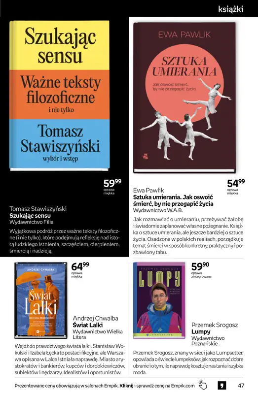 Empik - gazetka promocyjna Tom kultury: książki od środy 14.10 do wtorku 27.10 - strona 47