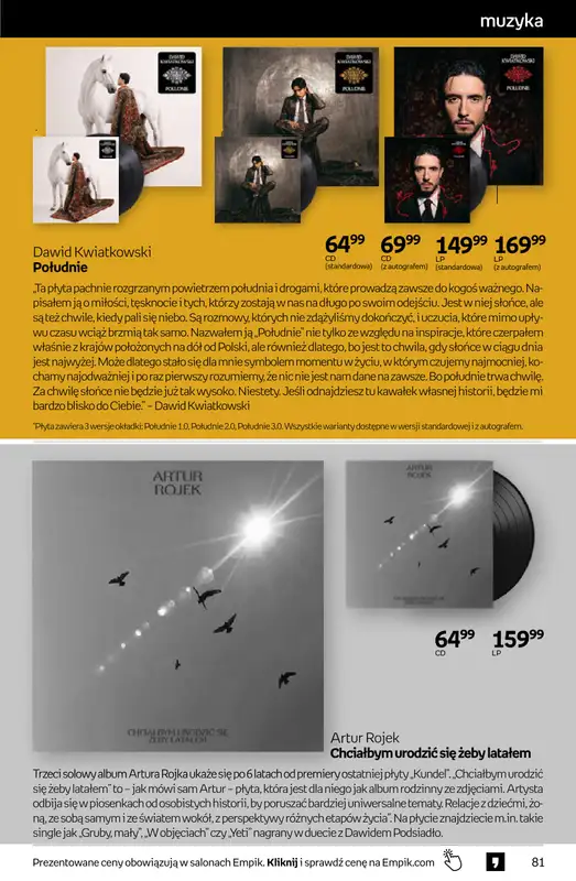 Empik - gazetka promocyjna Tom kultury: muzyka od środy 14.10 do wtorku 27.10 - strona 6