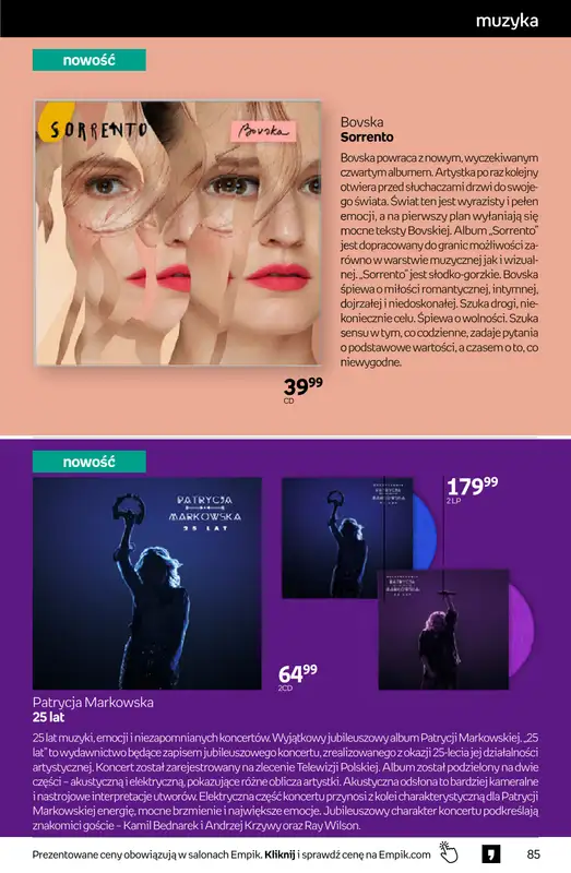 Empik - gazetka promocyjna Tom kultury: muzyka od środy 14.10 do wtorku 27.10 - strona 10