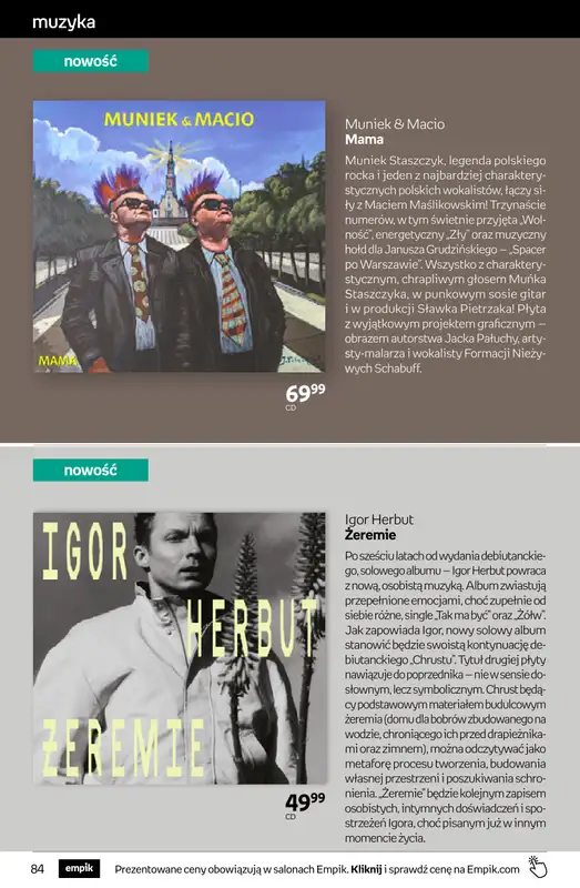 Empik - gazetka promocyjna Tom kultury: muzyka od środy 14.10 do wtorku 27.10 - strona 9