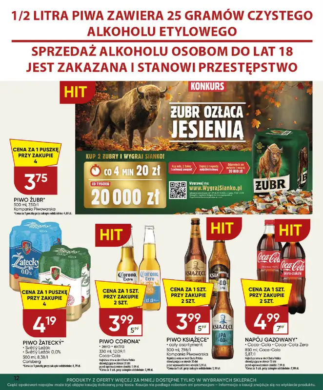 Chata Polska - gazetka promocyjna Gazetka 8-18.10 od środy 14.10 do niedzieli 18.10 - strona 12