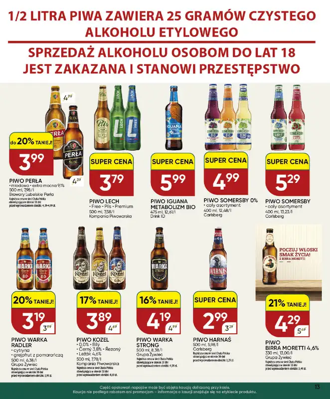 Chata Polska - gazetka promocyjna Gazetka 8-18.10 od środy 14.10 do niedzieli 18.10 - strona 13