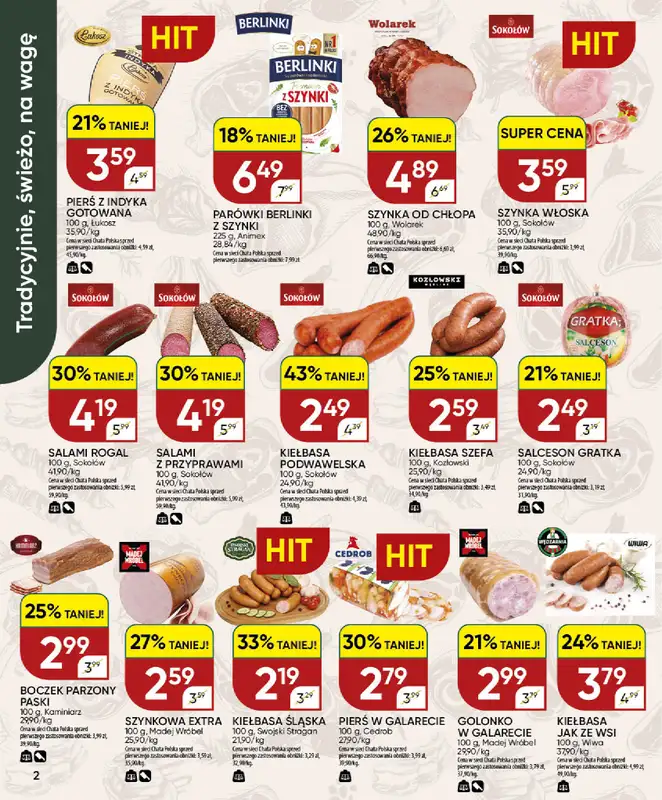 Chata Polska - gazetka promocyjna Gazetka 8-18.10 od środy 14.10 do niedzieli 18.10 - strona 2