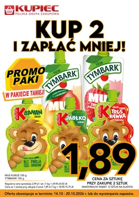 Kupiec - gazetka promocyjna Promopaki od środy 14.10 do wtorku 20.10 - strona 4