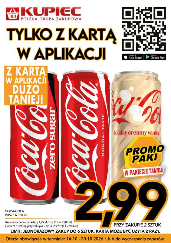 Kupiec - gazetka promocyjna Promopaki od środy 14.10 do wtorku 20.10 - strona 8