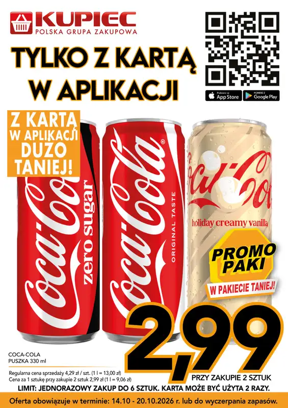 Kupiec - gazetka promocyjna Promopaki od środy 14.10 do wtorku 20.10 - strona 8