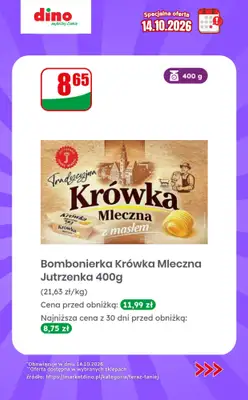 Dino - gazetka promocyjna Specjalna oferta na 14.10.2026 - promocje spoza gazetki od środy 14.10 do środy 14.10 - strona 4