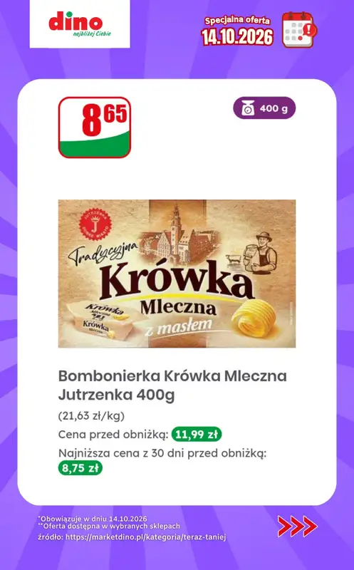 Dino - gazetka promocyjna Specjalna oferta na 14.10.2026 - promocje spoza gazetki od środy 14.10 do środy 14.10 - strona 4