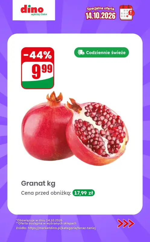 Dino - gazetka promocyjna Specjalna oferta na 14.10.2026 - promocje spoza gazetki od środy 14.10 do środy 14.10 - strona 10