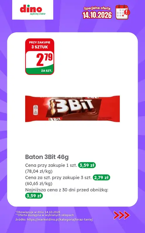 Dino - gazetka promocyjna Specjalna oferta na 14.10.2026 - promocje spoza gazetki od środy 14.10 do środy 14.10 - strona 11