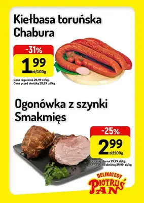 Delikatesy Piotruś Pan - gazetka promocyjna Plakaty promocyjne od środy 14.10 do środy 21.10