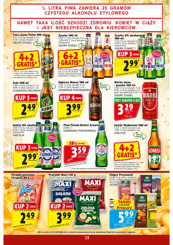 Prim Market - gazetka promocyjna Gazetka od czwartku 15.10 do środy 21.10 - strona 13