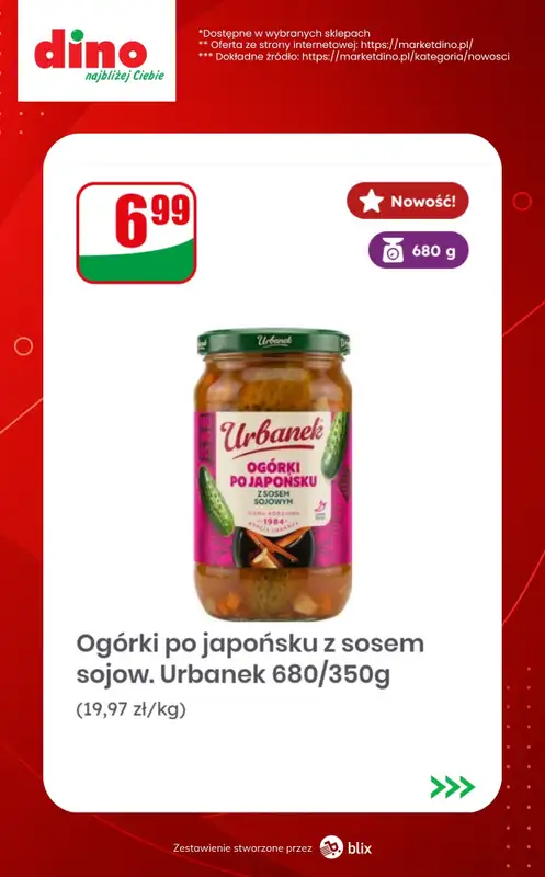 Dino - gazetka promocyjna Nowości w Dino! od środy 14.10  - strona 13