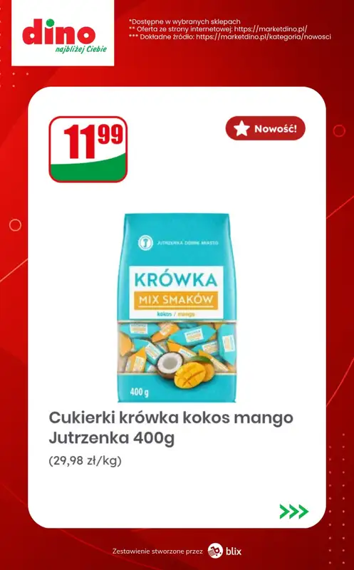 Dino - gazetka promocyjna Nowości w Dino! od środy 14.10  - strona 10