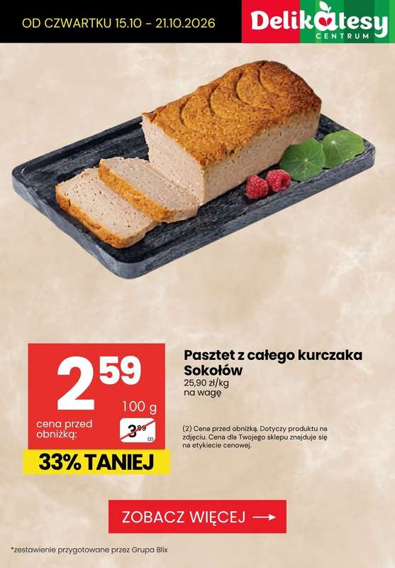 Delikatesy Centrum - gazetka promocyjna Najlepsze promocje do -42% od czwartku 15.10 do środy 21.10 - strona 10