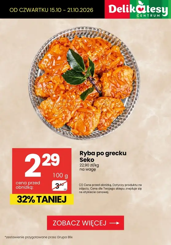 Delikatesy Centrum - gazetka promocyjna Najlepsze promocje do -42% od czwartku 15.10 do środy 21.10 - strona 8