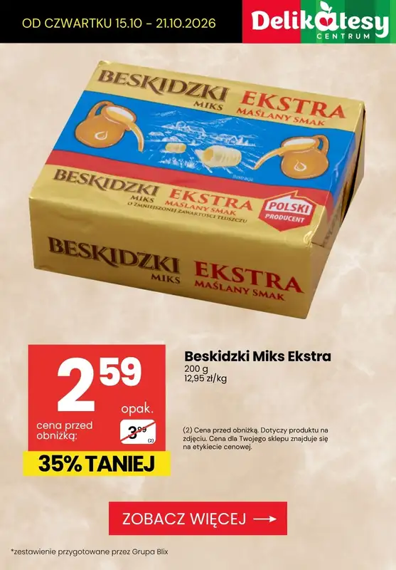 Delikatesy Centrum - gazetka promocyjna Najlepsze promocje do -42% od czwartku 15.10 do środy 21.10 - strona 5