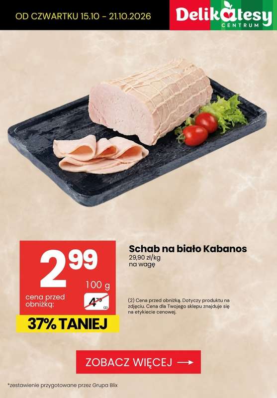 Delikatesy Centrum - gazetka promocyjna Najlepsze promocje do -42% od czwartku 15.10 do środy 21.10 - strona 4