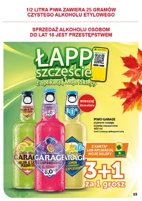 Groszek - gazetka promocyjna Gazetka Supermarket od czwartku 15.10 do środy 21.10 - strona 15