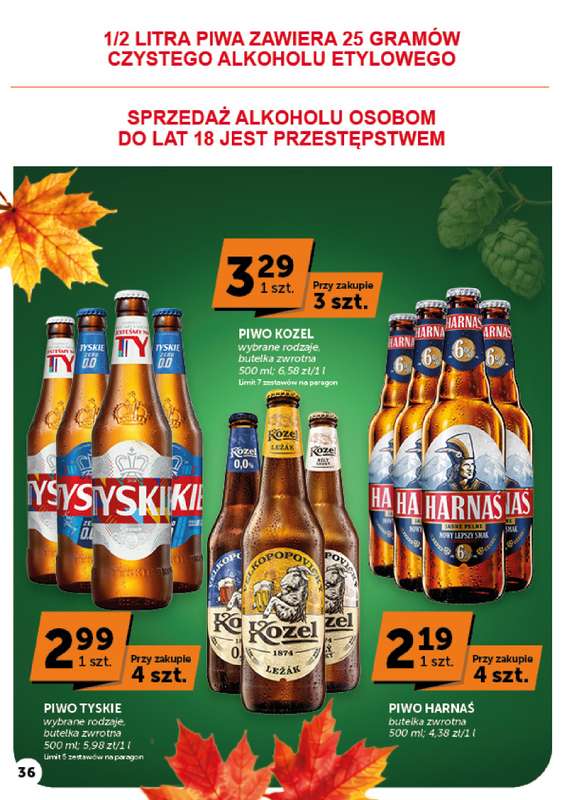 Groszek - gazetka promocyjna Gazetka Supermarket od czwartku 15.10 do środy 21.10 - strona 36