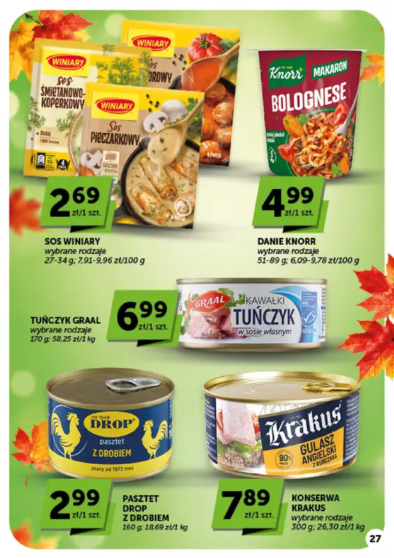 Groszek - gazetka promocyjna Gazetka Supermarket od czwartku 15.10 do środy 21.10 - strona 27